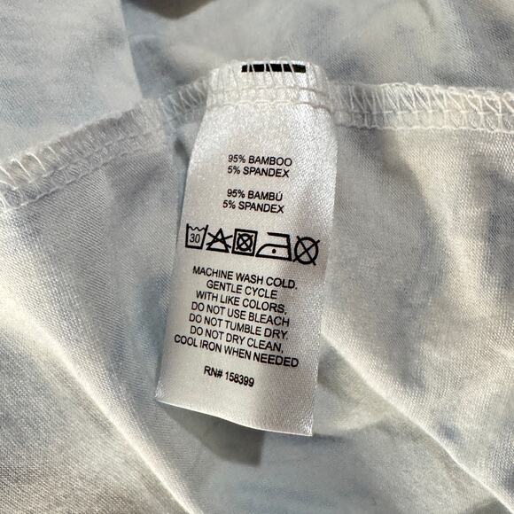 Hale Bob Medium Palm Robe Mid-Length Bamboo Stretch Belted Organic Long Sleeve - Picture 8 of 8